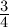 3
4